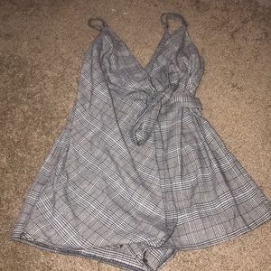 Plaid romper